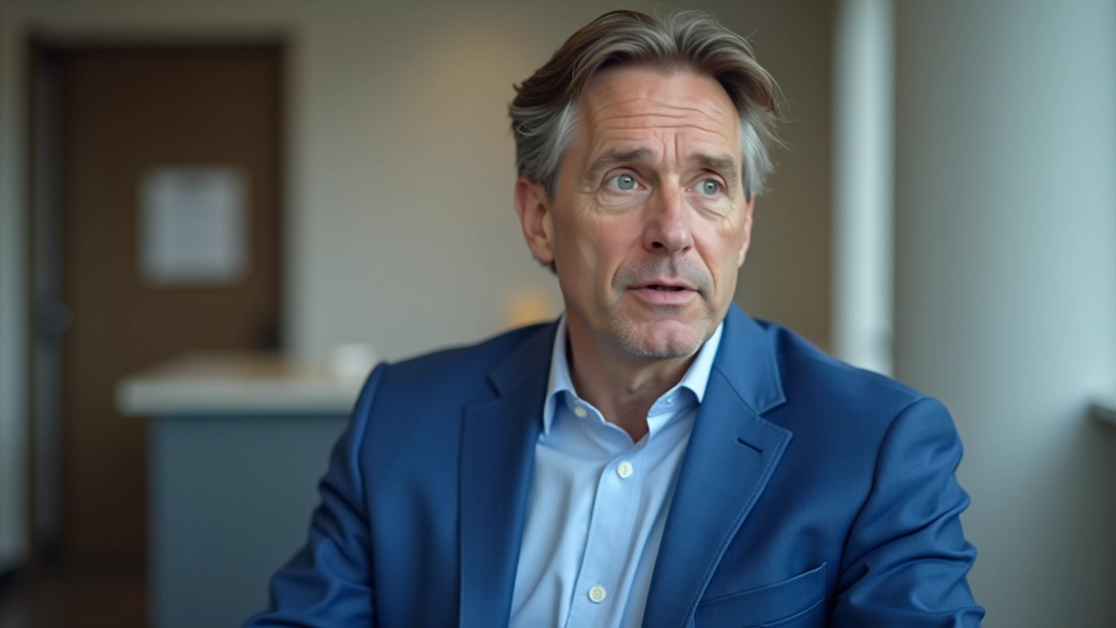 Persoon spreekt uit zijn hart, met open handgebaar en oprechte gezichtsuitdrukking